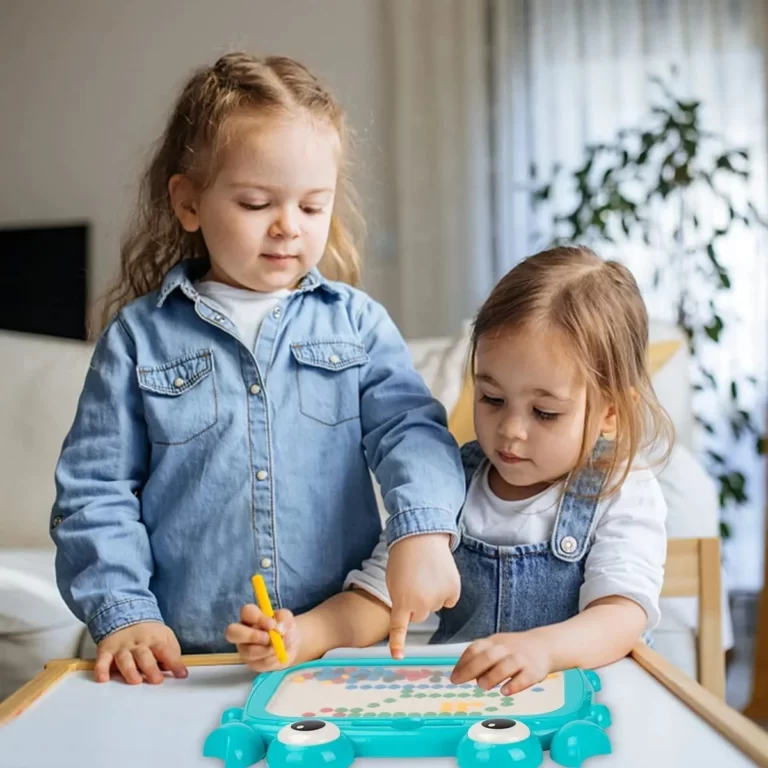 Planche à dessin magnétique crabe pour enfants, grande ardoise avec perles magnétiques et stylo, éducation précoce, jouets Montessori, cadeaux pour enfants 2